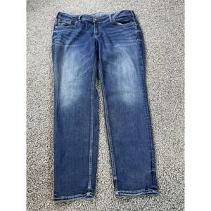Silver Jeans Sam Slim Straight Women's Size 20 Blue